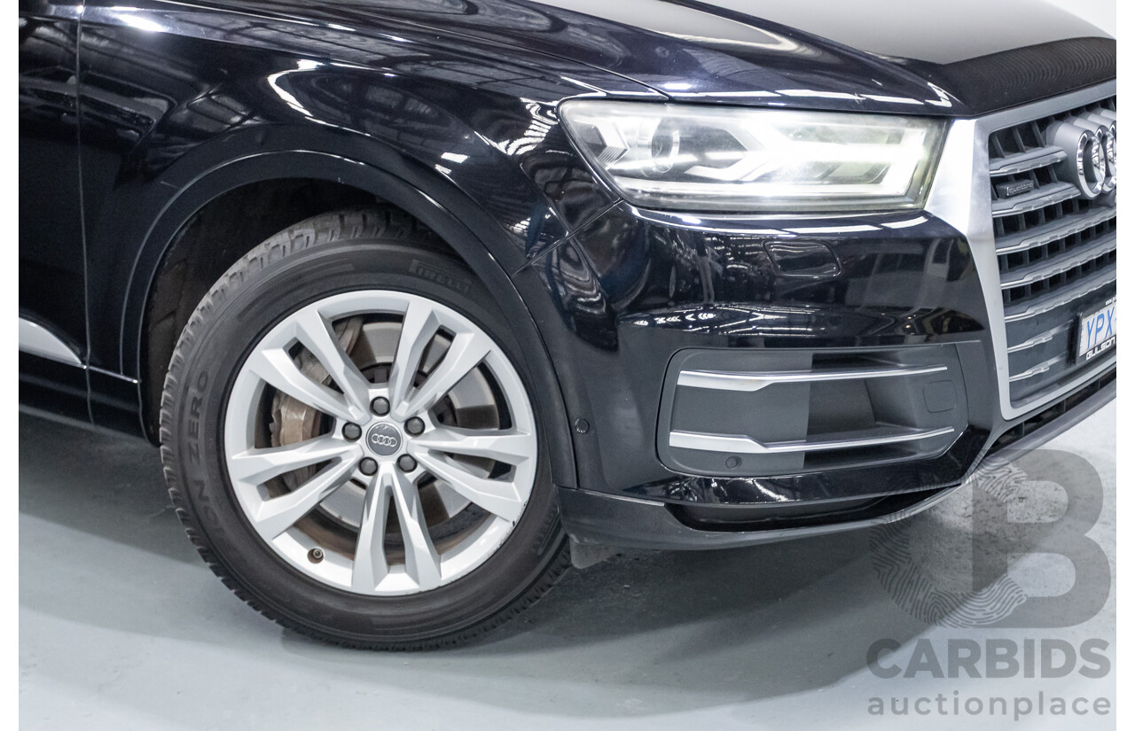 11/2015 Audi Q7 3.0 TDI Quattro (AWD) 4M 4D Wagon Black Turbo Diesel 3.0L (200kW) - 7 Seats