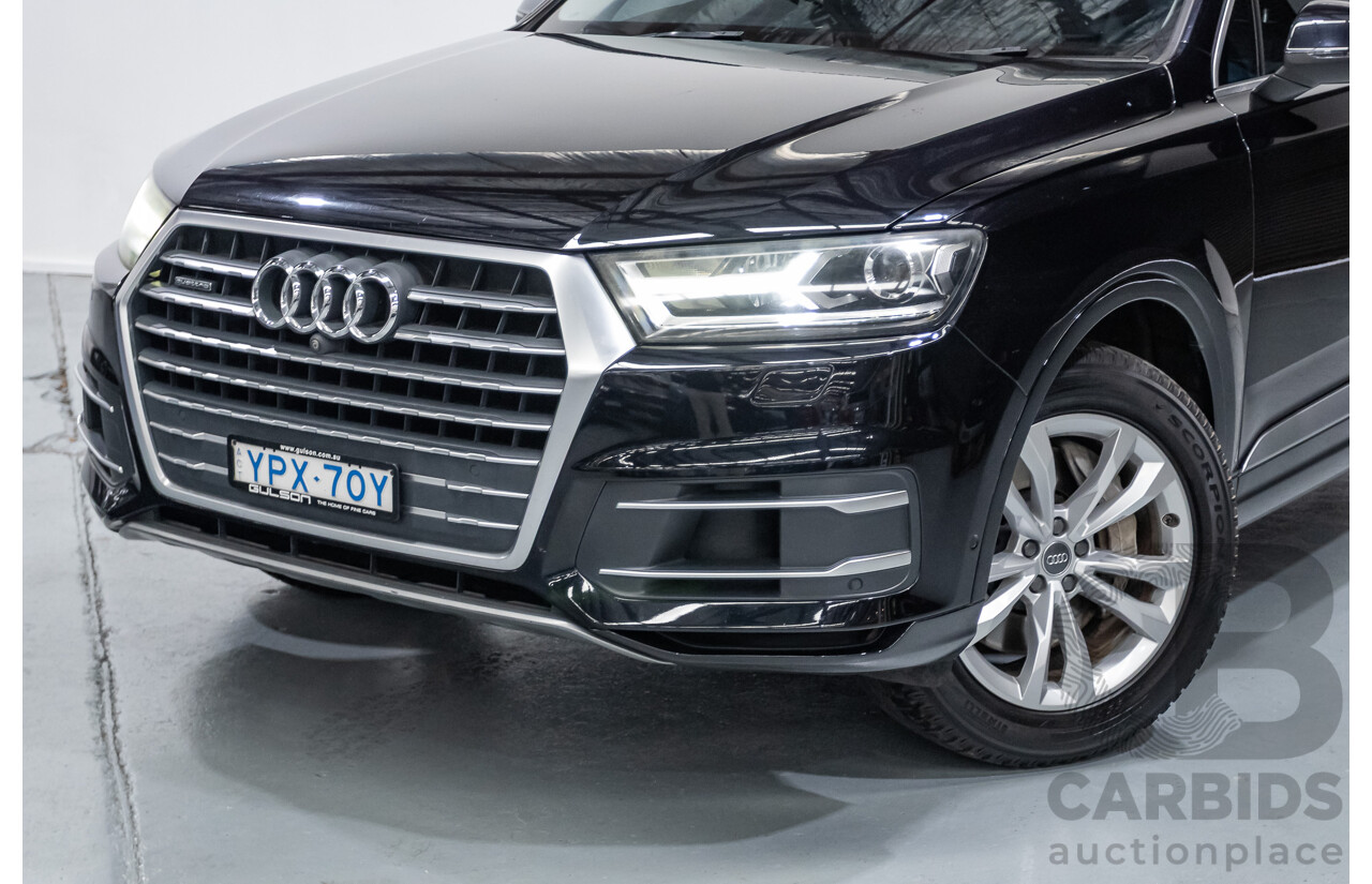 11/2015 Audi Q7 3.0 TDI Quattro (AWD) 4M 4D Wagon Black Turbo Diesel 3.0L (200kW) - 7 Seats