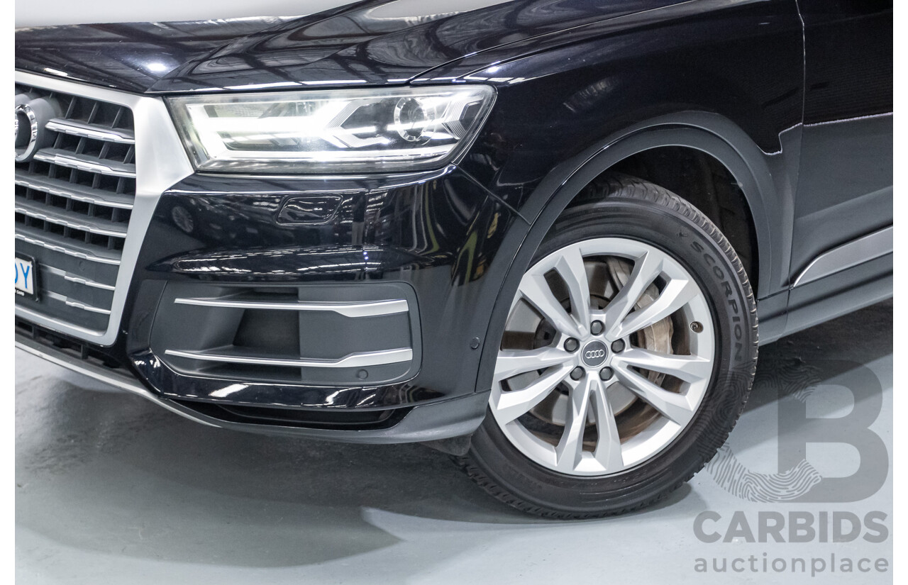 11/2015 Audi Q7 3.0 TDI Quattro (AWD) 4M 4D Wagon Black Turbo Diesel 3.0L (200kW) - 7 Seats