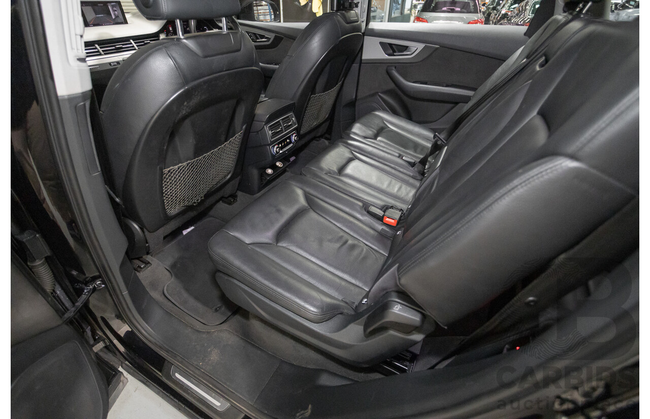 11/2015 Audi Q7 3.0 TDI Quattro (AWD) 4M 4D Wagon Black Turbo Diesel 3.0L (200kW) - 7 Seats