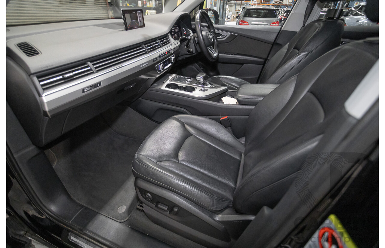 11/2015 Audi Q7 3.0 TDI Quattro (AWD) 4M 4D Wagon Black Turbo Diesel 3.0L (200kW) - 7 Seats