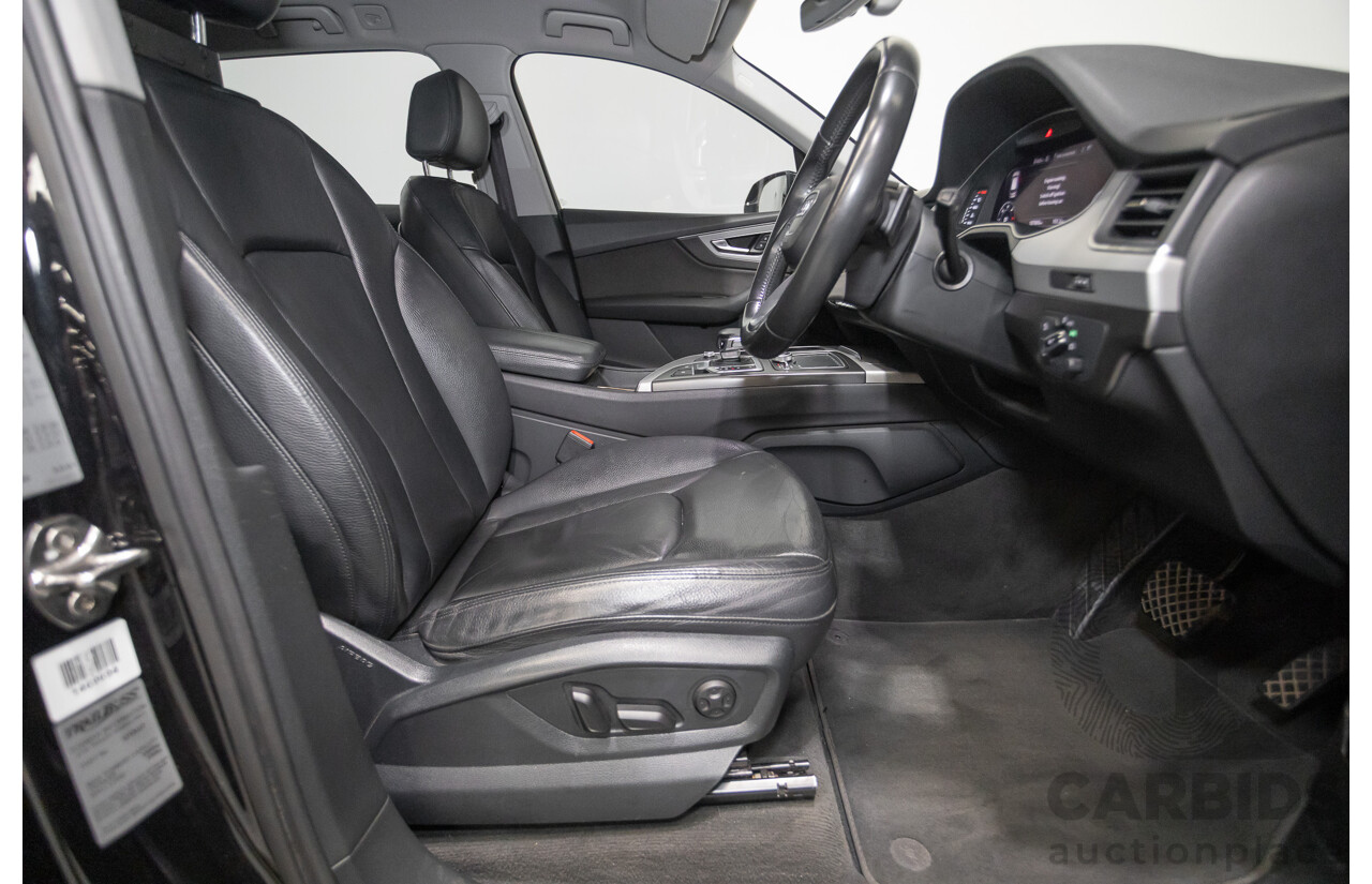 11/2015 Audi Q7 3.0 TDI Quattro (AWD) 4M 4D Wagon Black Turbo Diesel 3.0L (200kW) - 7 Seats