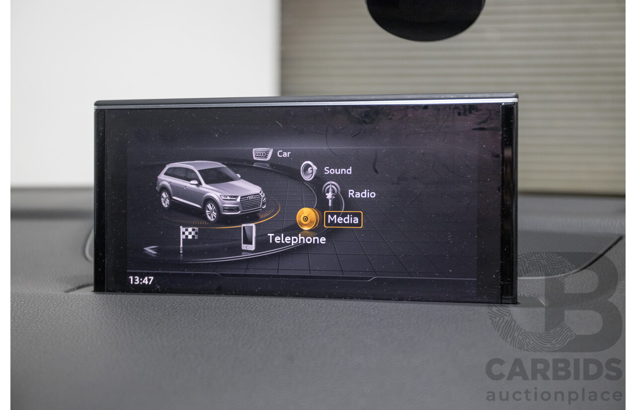 11/2015 Audi Q7 3.0 TDI Quattro (AWD) 4M 4D Wagon Black Turbo Diesel 3.0L (200kW) - 7 Seats