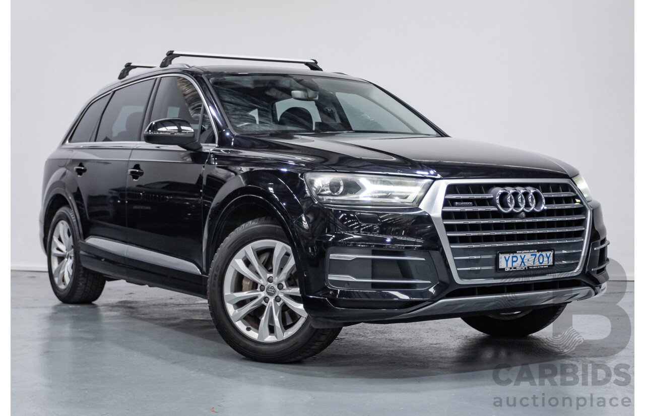11/2015 Audi Q7 3.0 TDI Quattro (AWD) 4M 4D Wagon Black Turbo Diesel 3.0L (200kW) - 7 Seats