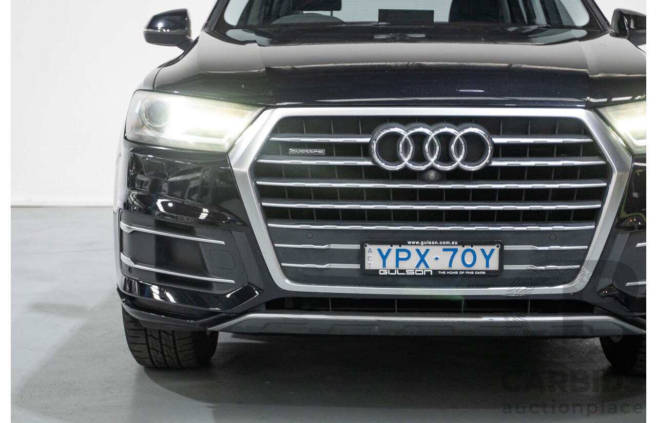 11/2015 Audi Q7 3.0 TDI Quattro (AWD) 4M 4D Wagon Black Turbo Diesel 3.0L (200kW) - 7 Seats