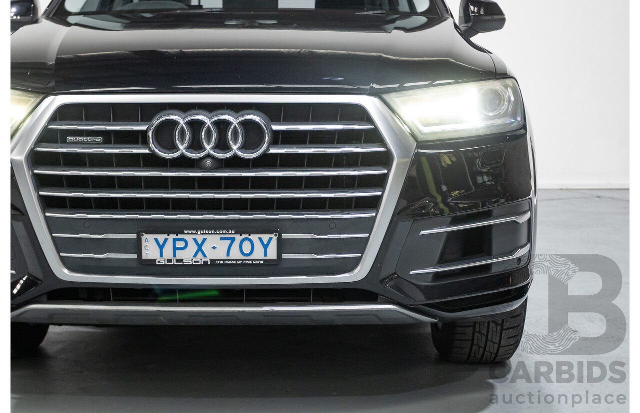 11/2015 Audi Q7 3.0 TDI Quattro (AWD) 4M 4D Wagon Black Turbo Diesel 3.0L (200kW) - 7 Seats