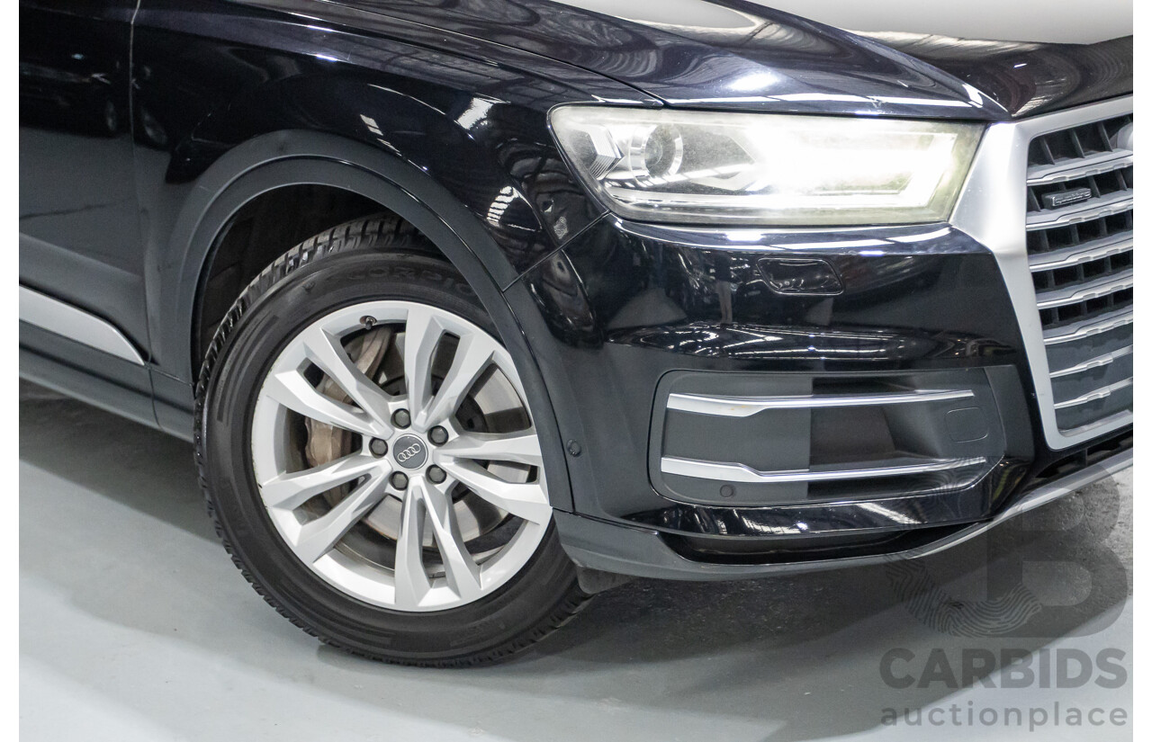 11/2015 Audi Q7 3.0 TDI Quattro (AWD) 4M 4D Wagon Black Turbo Diesel 3.0L (200kW) - 7 Seats