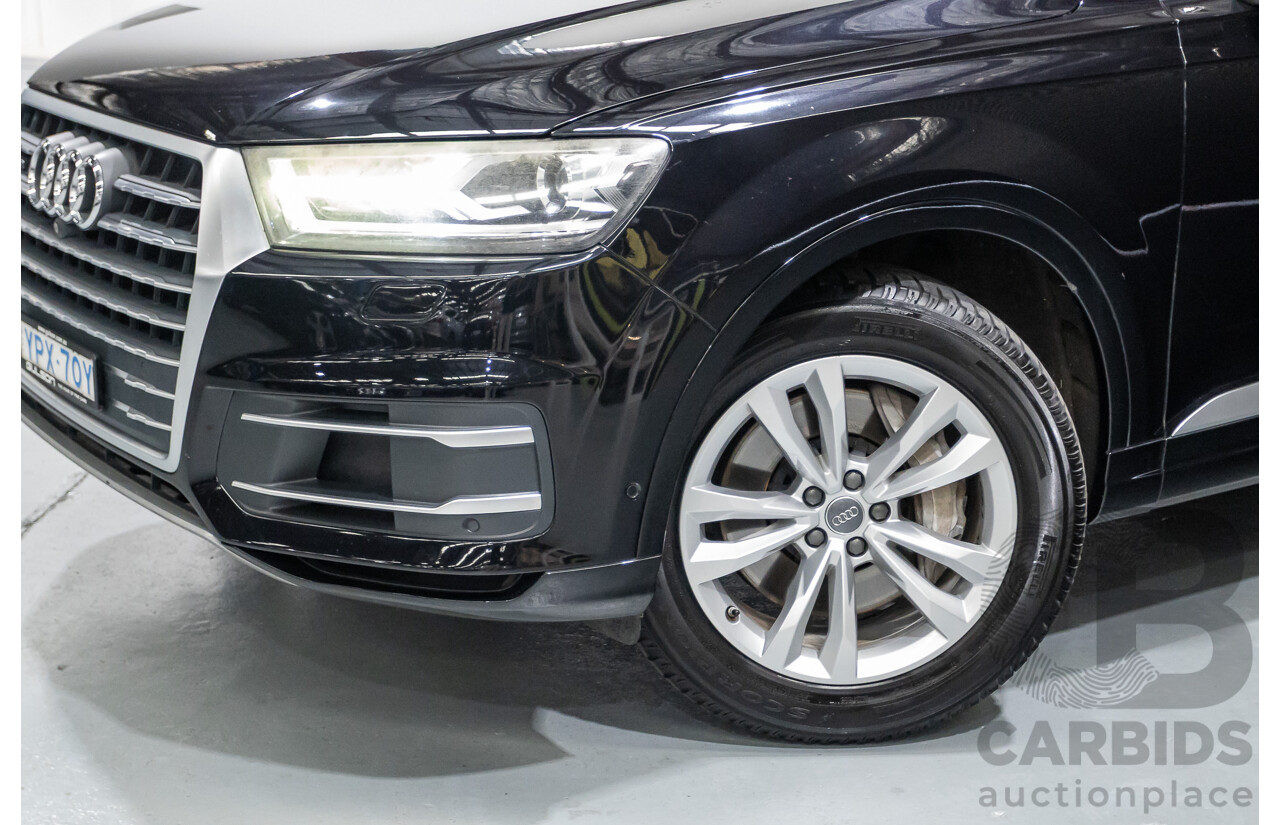 11/2015 Audi Q7 3.0 TDI Quattro (AWD) 4M 4D Wagon Black Turbo Diesel 3.0L (200kW) - 7 Seats