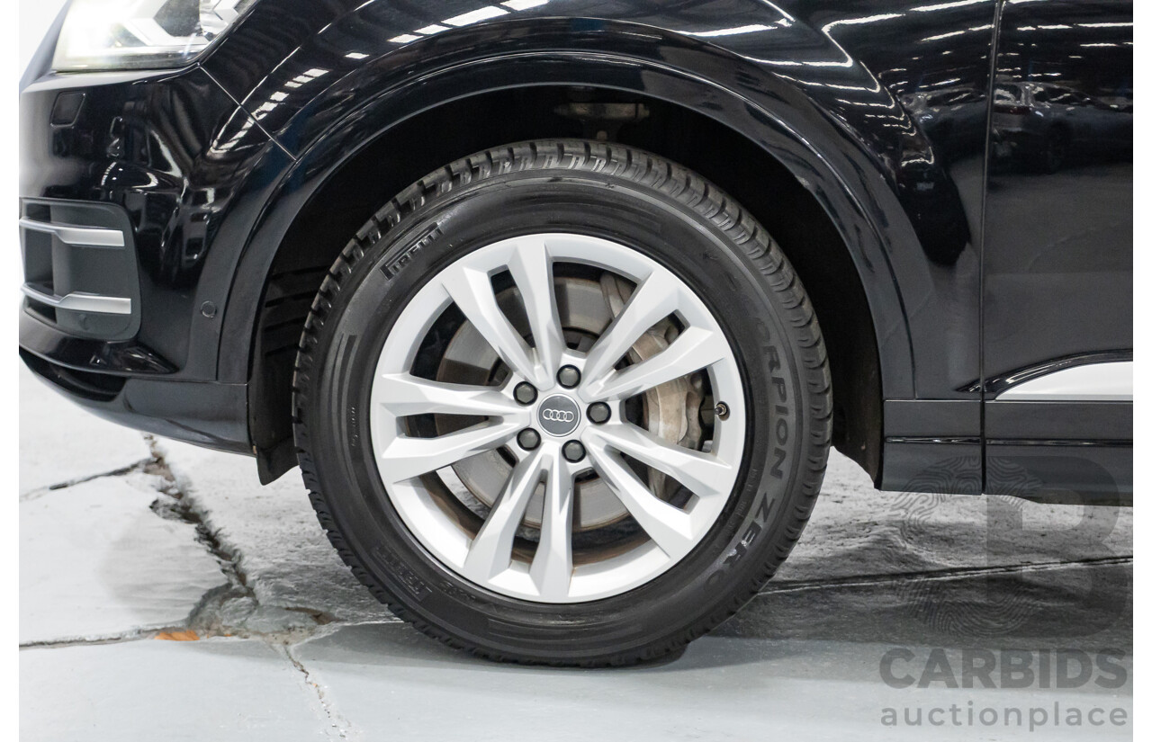11/2015 Audi Q7 3.0 TDI Quattro (AWD) 4M 4D Wagon Black Turbo Diesel 3.0L (200kW) - 7 Seats