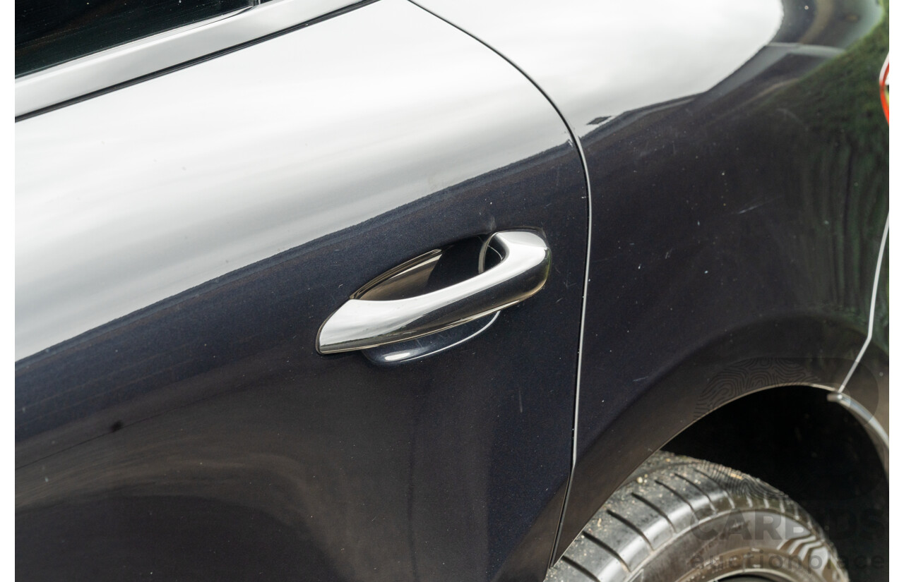 07/2016 Porsche Macan Turbo (AWD) MY16 4d Wagon Jet Black Metallic Twin Turbo V6 3.6L