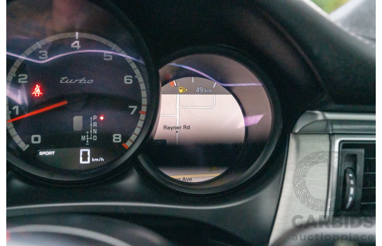 07/2016 Porsche Macan Turbo (AWD) MY16 4d Wagon Jet Black Metallic Twin Turbo V6 3.6L