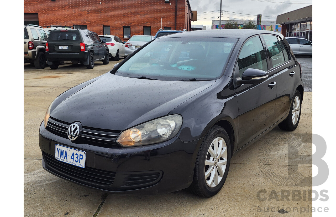 7/2011 Volkswagen Golf 118 TSI Comfortline 1K MY11 5d Hatchback Black 1.4L