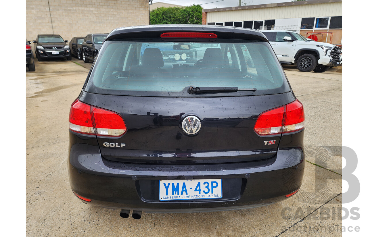 7/2011 Volkswagen Golf 118 TSI Comfortline 1K MY11 5d Hatchback Black 1.4L