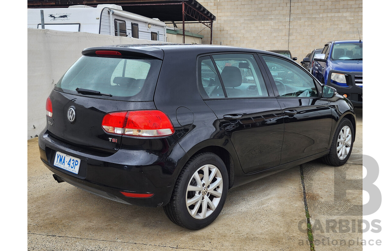 7/2011 Volkswagen Golf 118 TSI Comfortline 1K MY11 5d Hatchback Black 1.4L