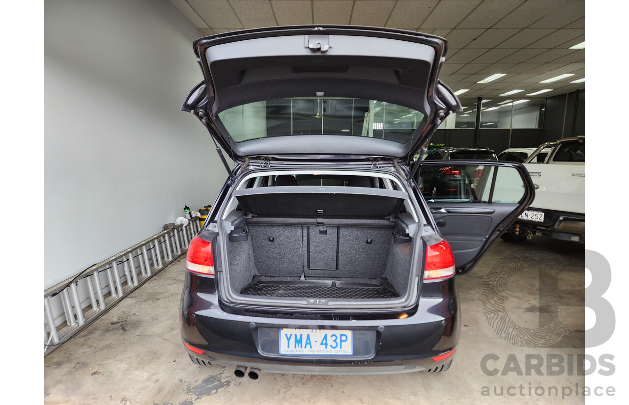 7/2011 Volkswagen Golf 118 TSI Comfortline 1K MY11 5d Hatchback Black 1.4L