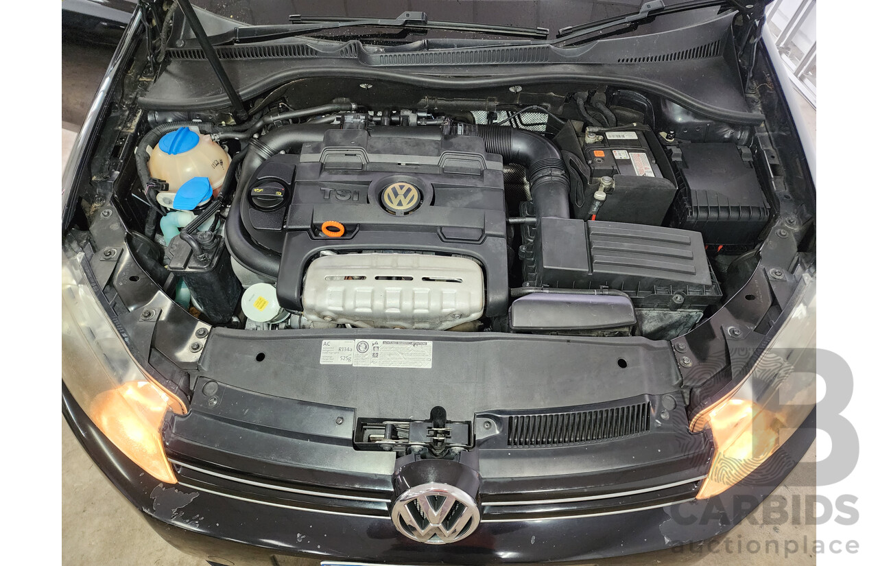 7/2011 Volkswagen Golf 118 TSI Comfortline 1K MY11 5d Hatchback Black 1.4L