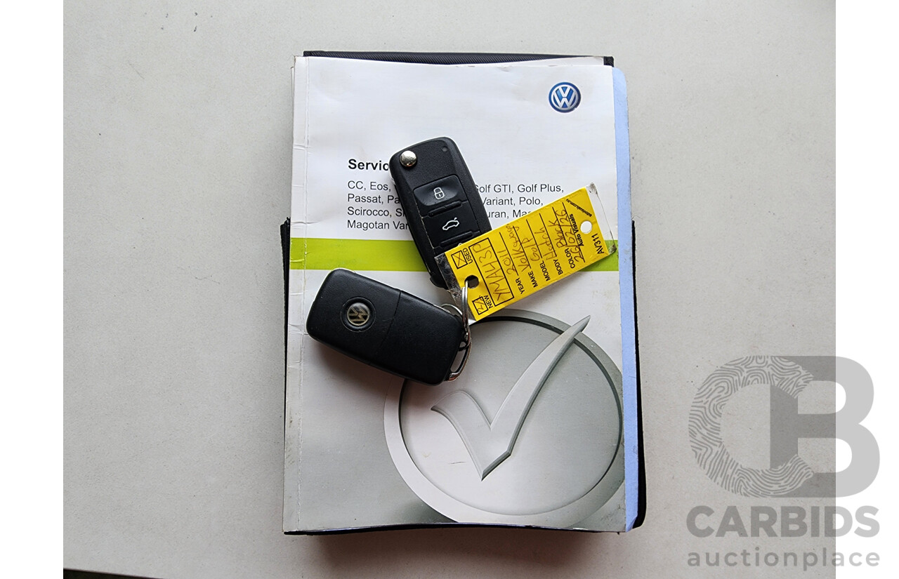 7/2011 Volkswagen Golf 118 TSI Comfortline 1K MY11 5d Hatchback Black 1.4L