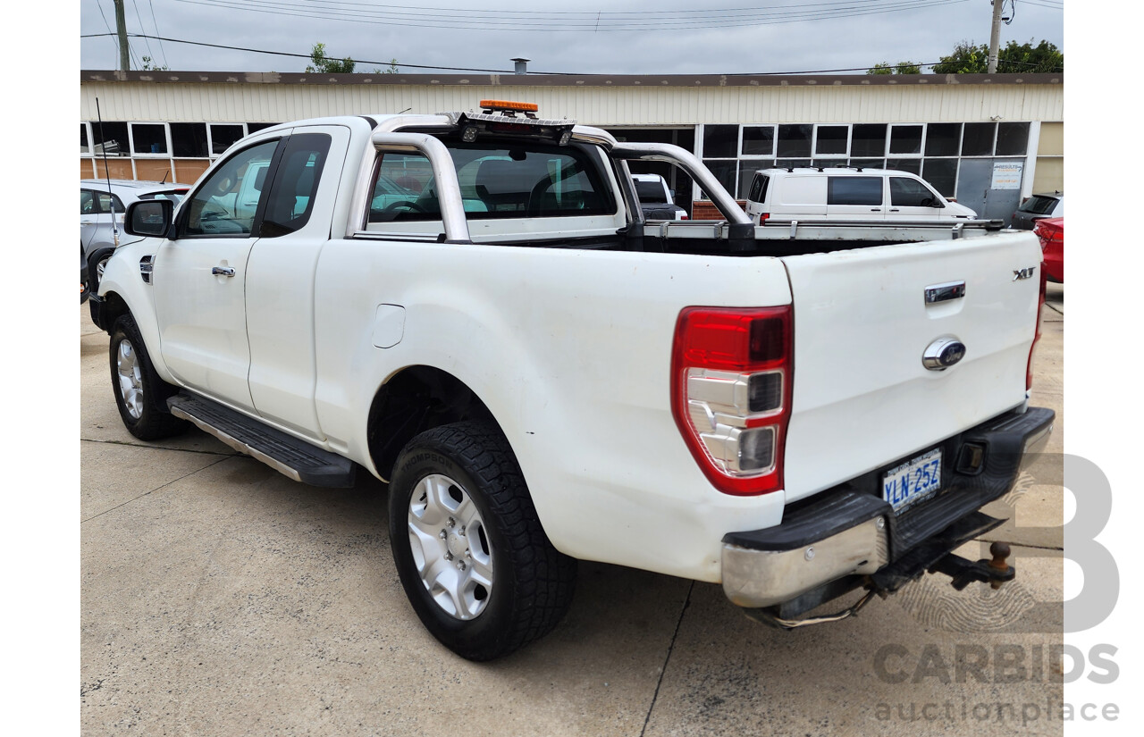 12/2016 Ford Ranger XLT 3.2 (4x4) PX MKII Super Cab Utility White 3.2L