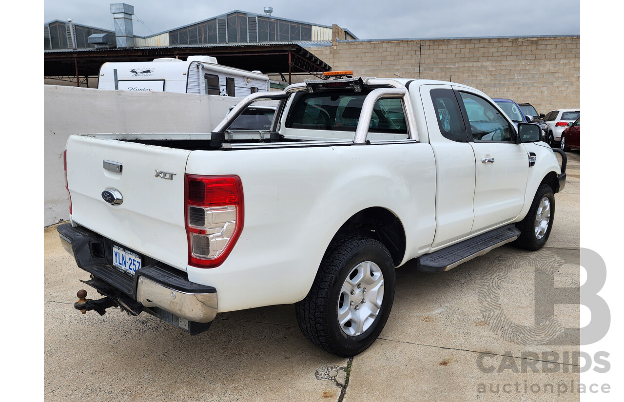 12/2016 Ford Ranger XLT 3.2 (4x4) PX MKII Super Cab Utility White 3.2L