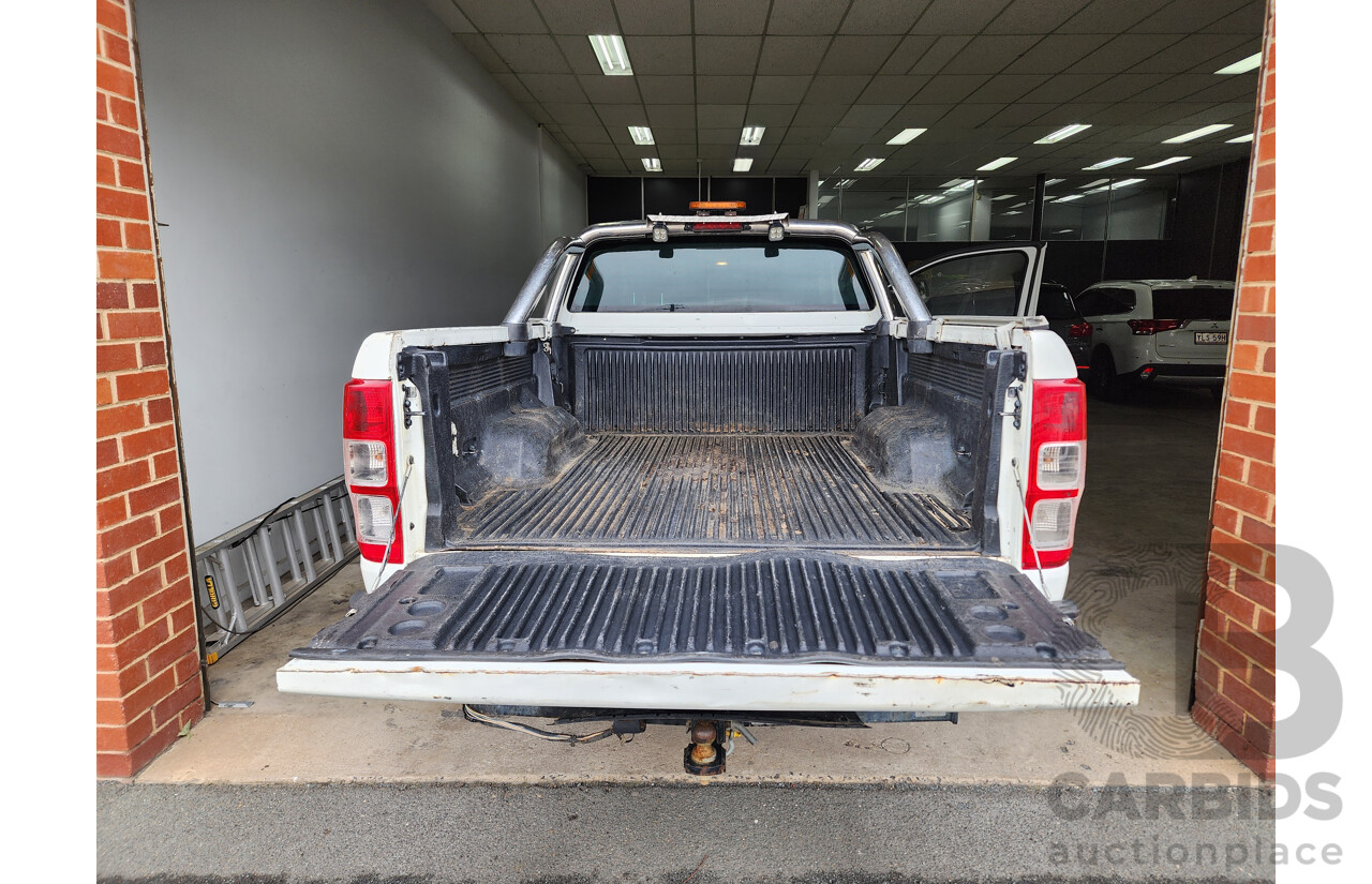 12/2016 Ford Ranger XLT 3.2 (4x4) PX MKII Super Cab Utility White 3.2L