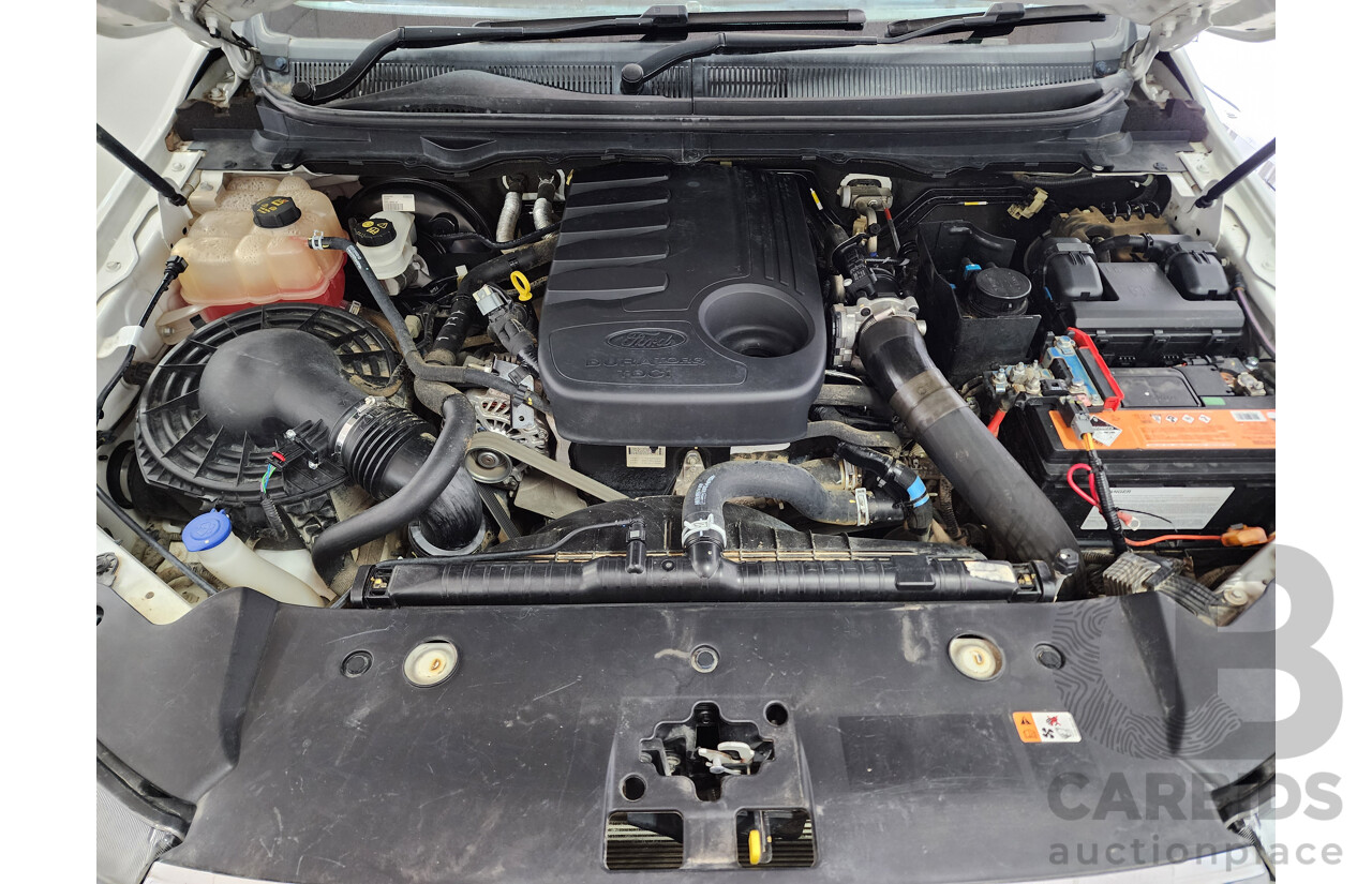 12/2016 Ford Ranger XLT 3.2 (4x4) PX MKII Super Cab Utility White 3.2L