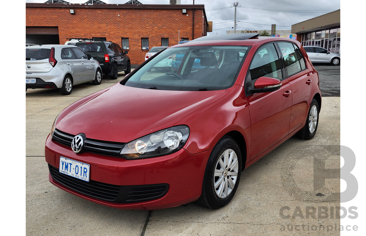 7/2010 Volkswagen Golf 90 TSI Trendline 1K MY10 5d Hatchback Red 1.4L