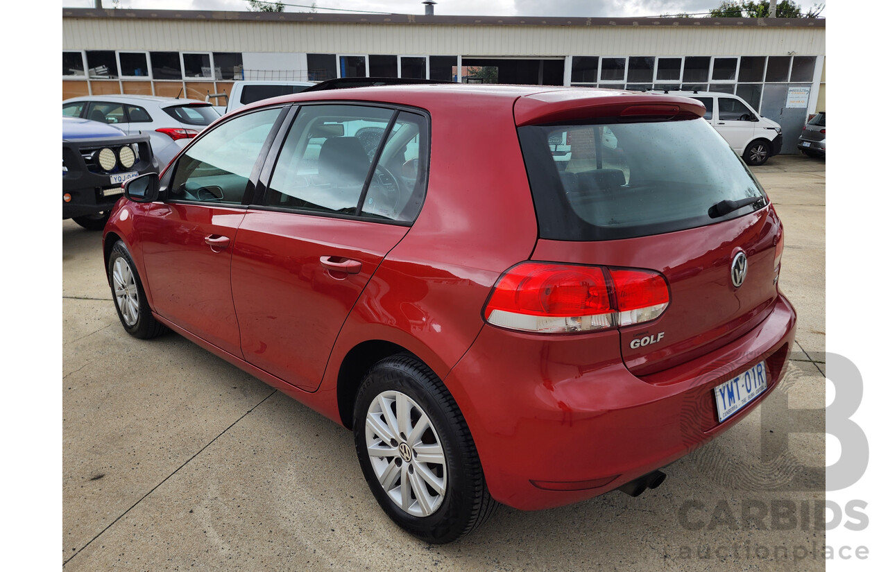 7/2010 Volkswagen Golf 90 TSI Trendline 1K MY10 5d Hatchback Red 1.4L