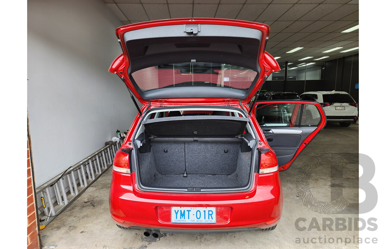7/2010 Volkswagen Golf 90 TSI Trendline 1K MY10 5d Hatchback Red 1.4L