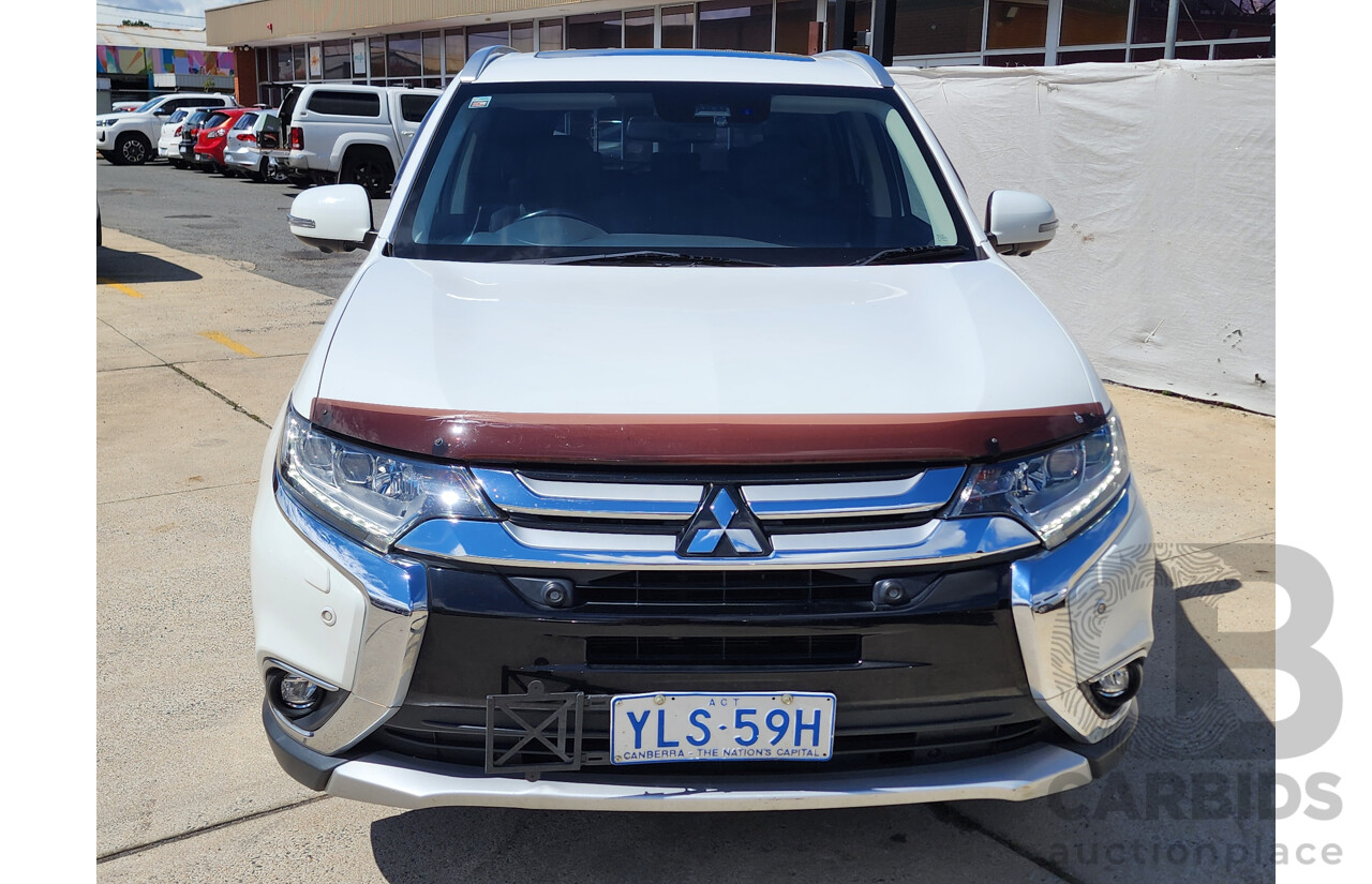 10/2016 Mitsubishi Outlander Exceed (4x4) ZK MY16 4d Wagon White 2.4L