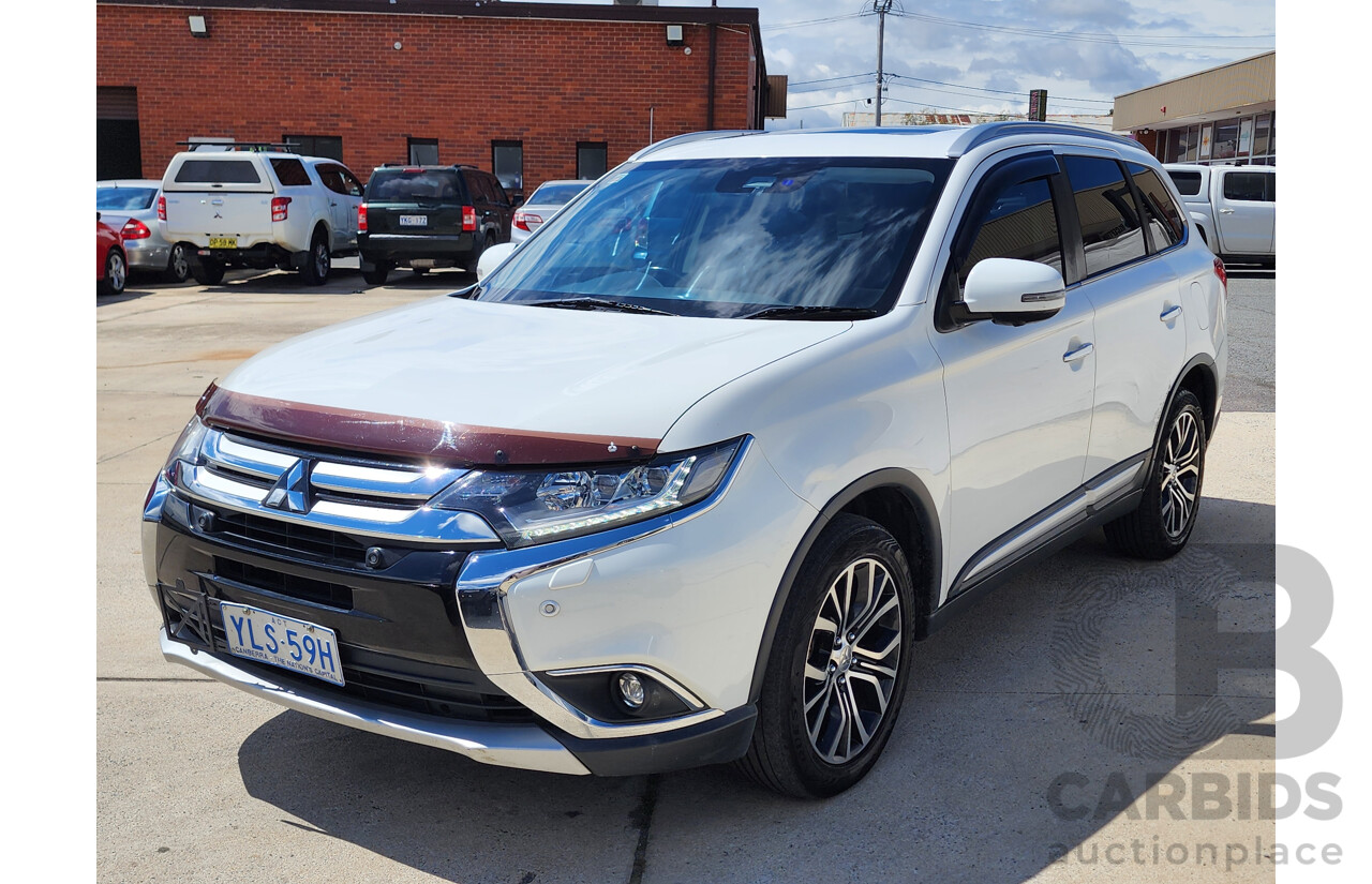 10/2016 Mitsubishi Outlander Exceed (4x4) ZK MY16 4d Wagon White 2.4L