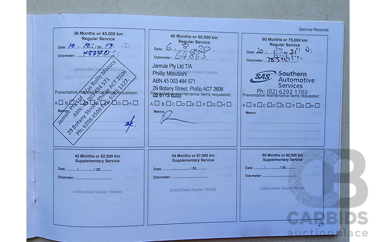 10/2016 Mitsubishi Outlander Exceed (4x4) ZK MY16 4d Wagon White 2.4L