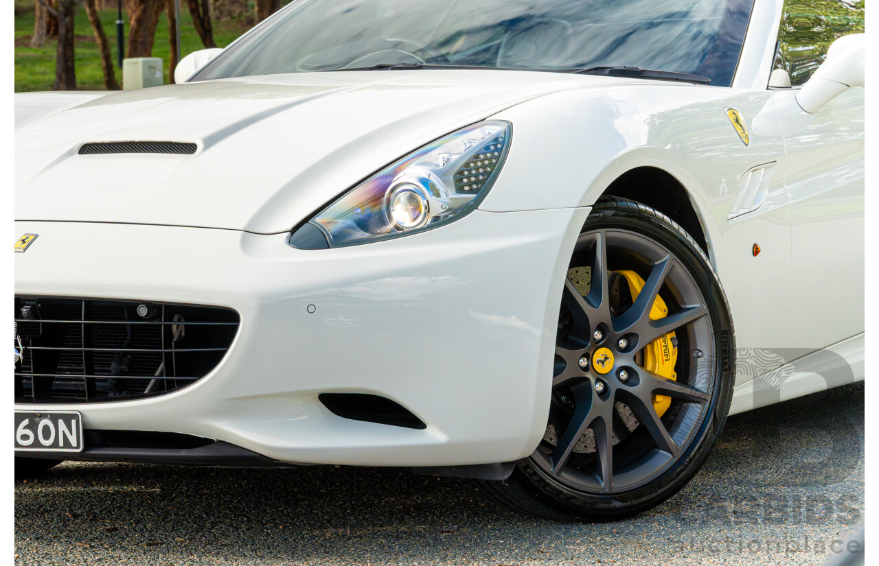 6/2012 Ferrari California 30 Edition 2d Convertible Bianco White V8 4.3L
