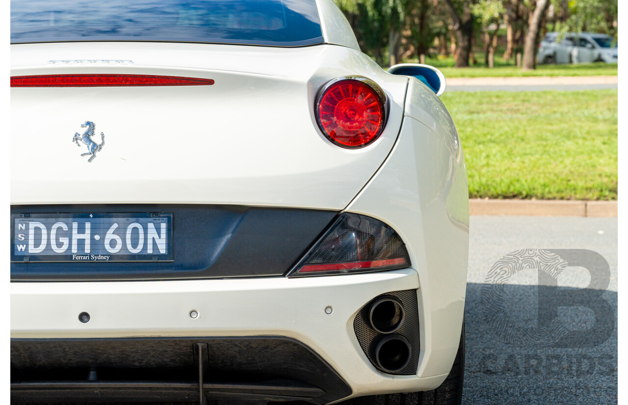 6/2012 Ferrari California 30 Edition 2d Convertible Bianco White V8 4.3L