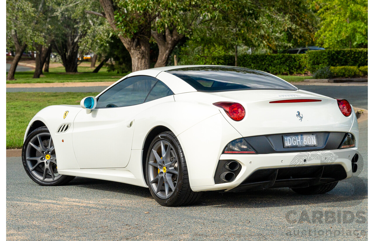 6/2012 Ferrari California 30 Edition 2d Convertible Bianco White V8 4.3L