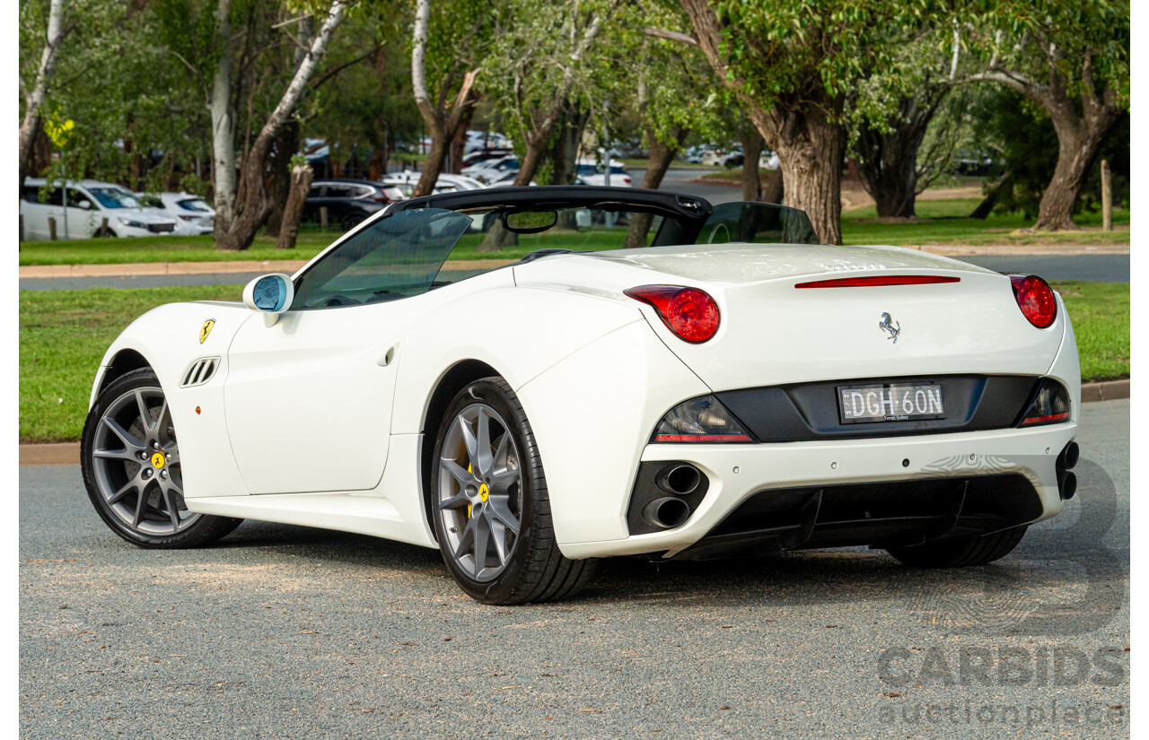 6/2012 Ferrari California 30 Edition 2d Convertible Bianco White V8 4.3L