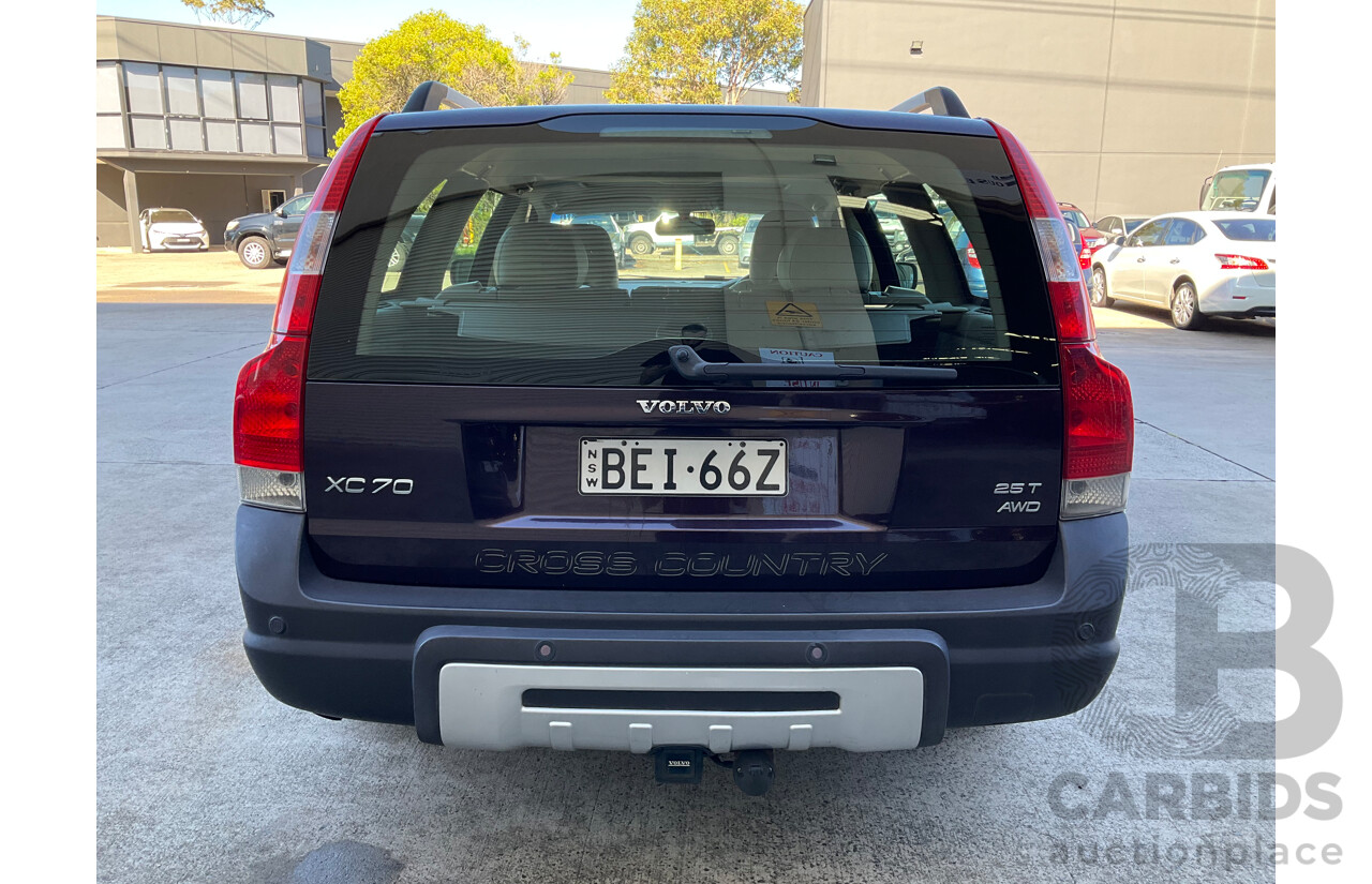 7/2007 Volvo XC70 SE MY06 4d Wagon Maroon 2.5L