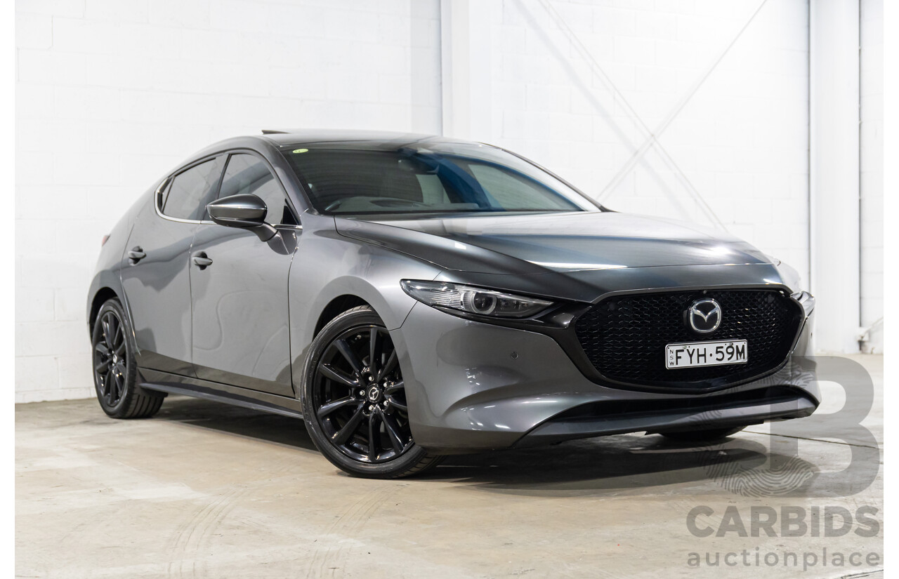 10/2019 Mazda Mazda3 G25 Astina (FWD) BP 5d Hatchback Machine Grey Metallic 2.5L