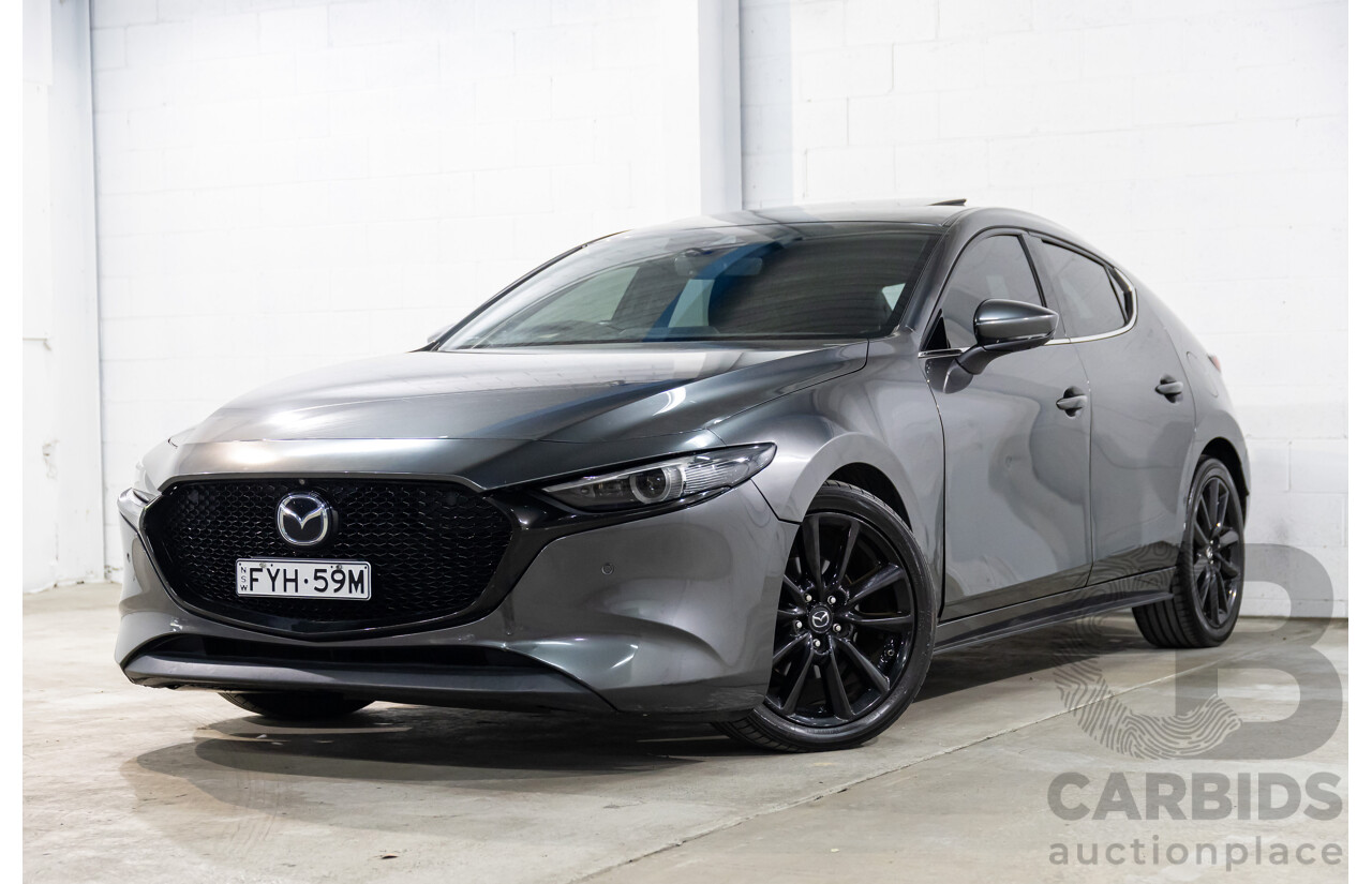 10/2019 Mazda Mazda3 G25 Astina (FWD) BP 5d Hatchback Machine Grey Metallic 2.5L