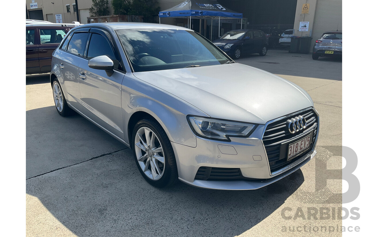 11/2016 Audi A3 1.6 TDI Sportback (FWD) 8V MY17 5d Hatchback Silver Turbo 1.6L