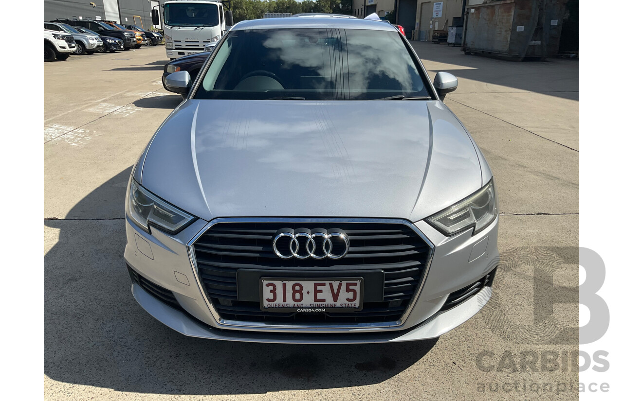 11/2016 Audi A3 1.6 TDI Sportback (FWD) 8V MY17 5d Hatchback Silver Turbo 1.6L