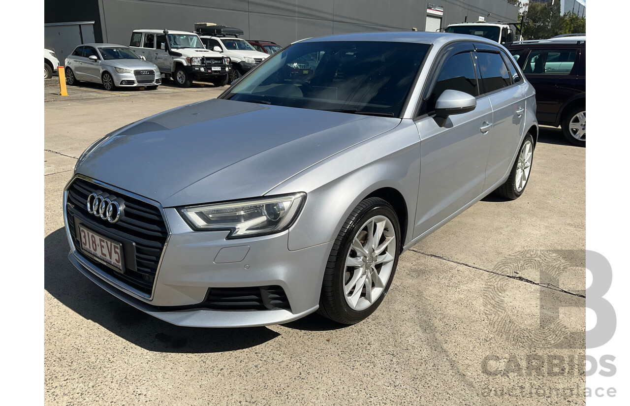 11/2016 Audi A3 1.6 TDI Sportback (FWD) 8V MY17 5d Hatchback Silver Turbo 1.6L