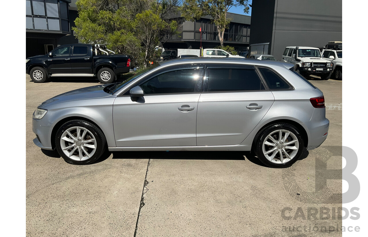 11/2016 Audi A3 1.6 TDI Sportback (FWD) 8V MY17 5d Hatchback Silver Turbo 1.6L