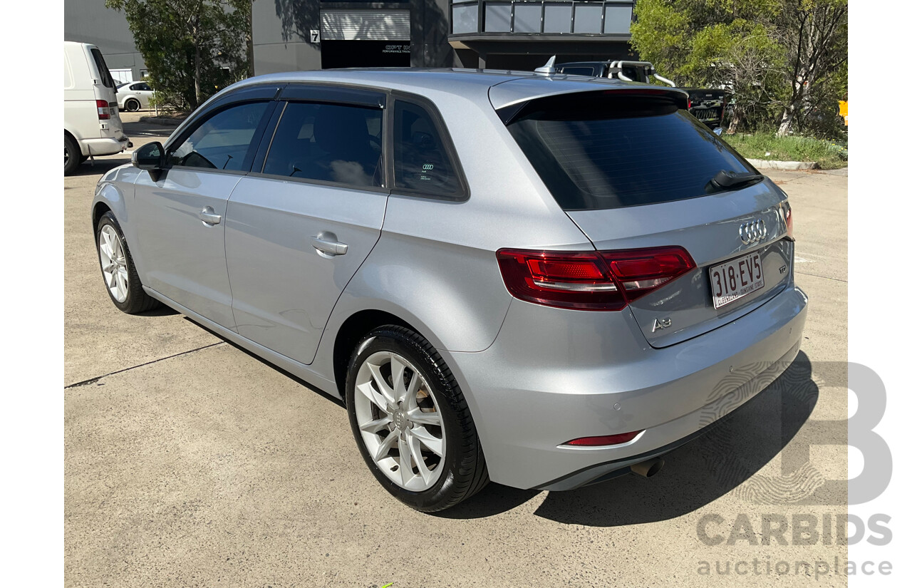 11/2016 Audi A3 1.6 TDI Sportback (FWD) 8V MY17 5d Hatchback Silver Turbo 1.6L