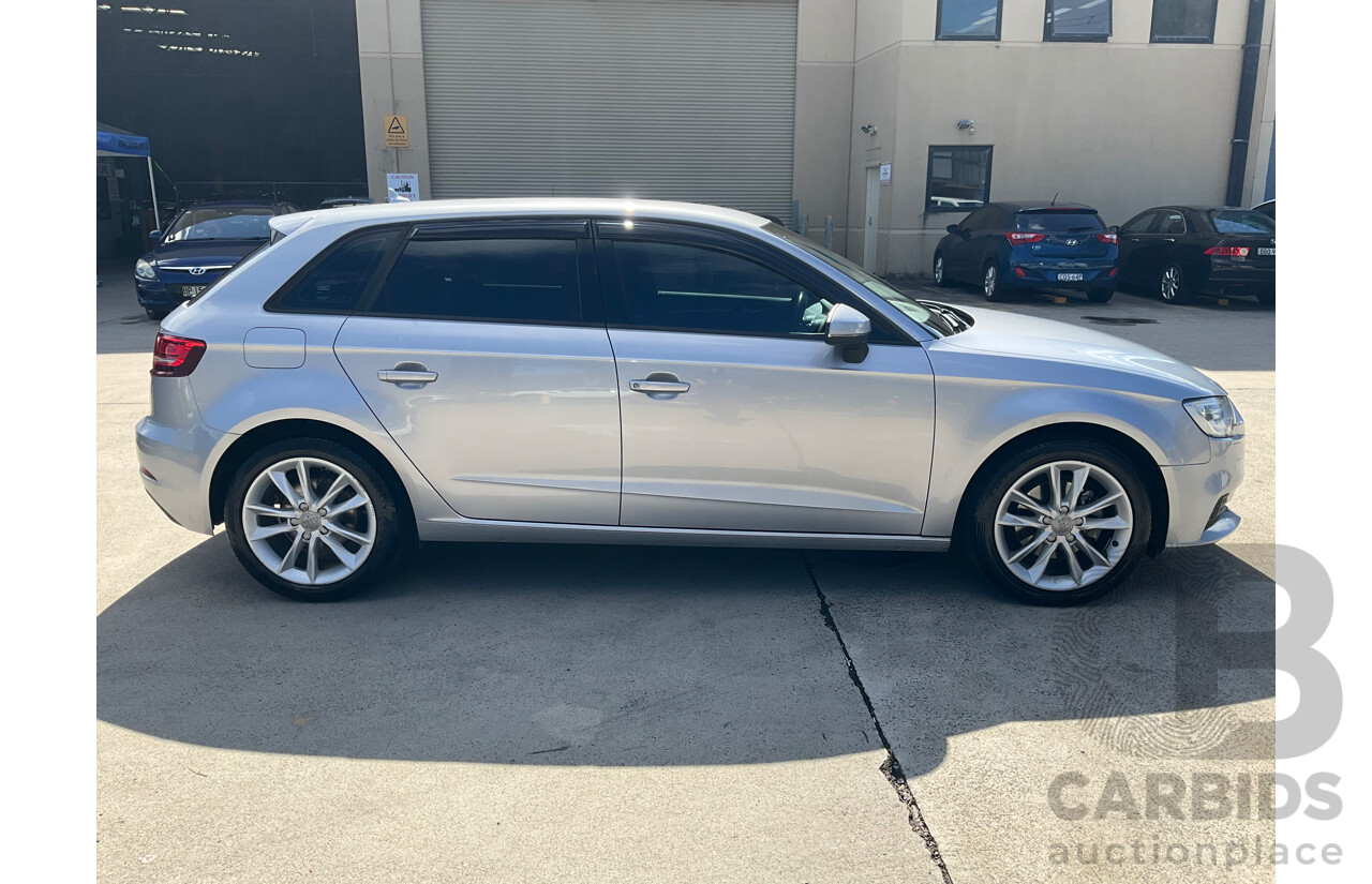 11/2016 Audi A3 1.6 TDI Sportback (FWD) 8V MY17 5d Hatchback Silver Turbo 1.6L