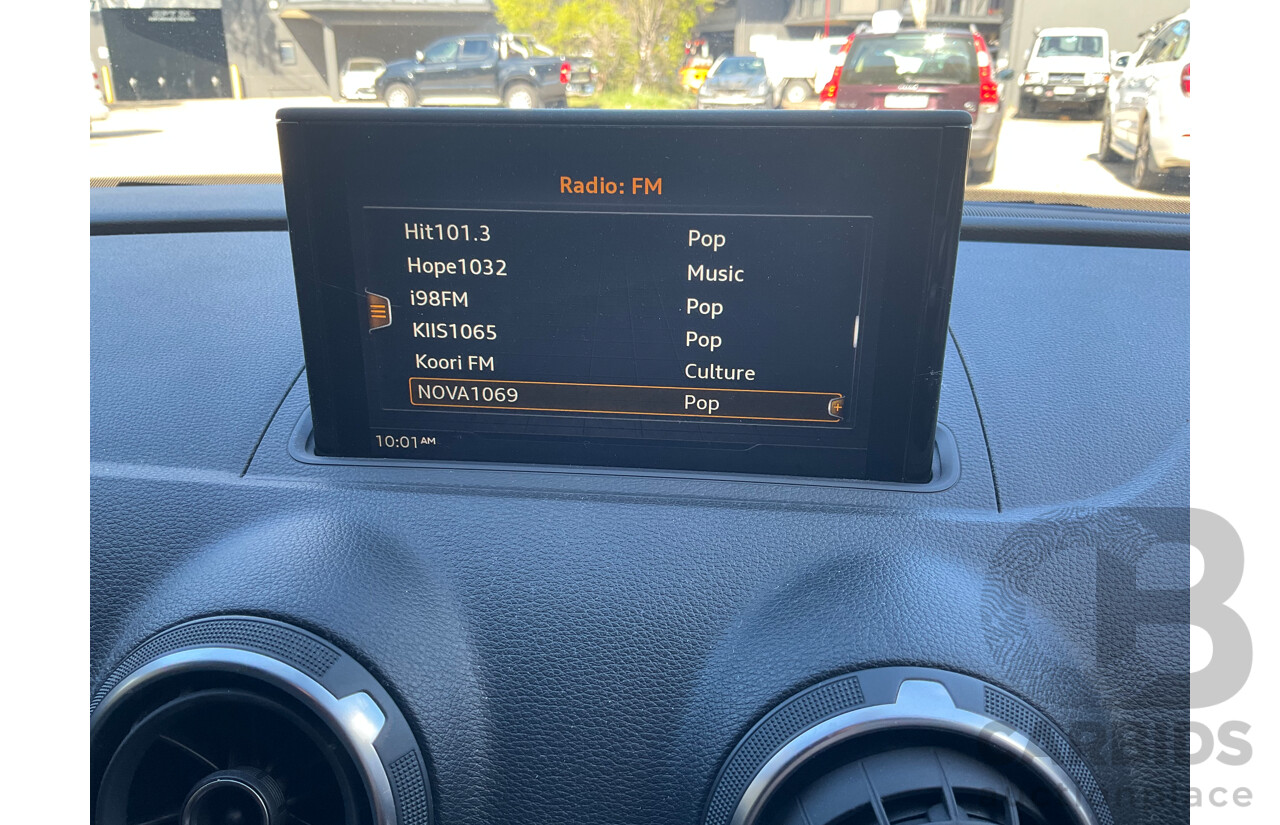 11/2016 Audi A3 1.6 TDI Sportback (FWD) 8V MY17 5d Hatchback Silver Turbo 1.6L