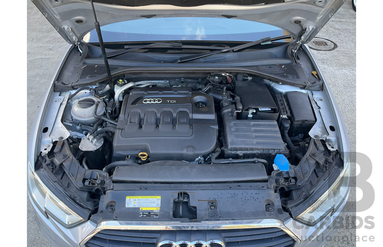 11/2016 Audi A3 1.6 TDI Sportback (FWD) 8V MY17 5d Hatchback Silver Turbo 1.6L