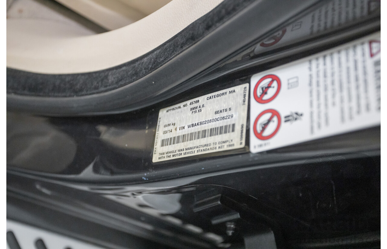 3/2014 BMW X5 sDrive 25d F15 4D Wagon Sophisto Grey Twin Turbo Diesel 2.0L