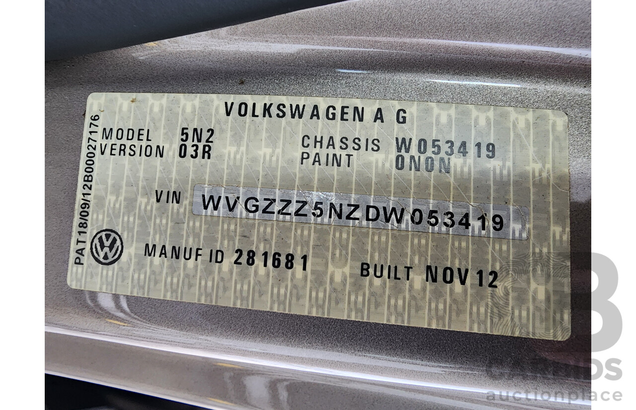 1/2013 Volkswagen Tiguan 103 TDI 5NC MY13 4d Wagon Beige 2.0L