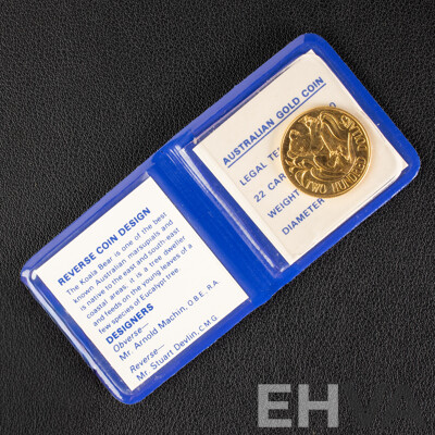 Australian RAM 1980 Gold Two Hundred Dollar Coin, Australian Koala .916