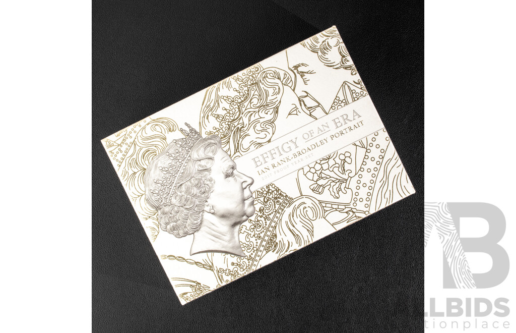 Australian RAM 2017 Six Proof Coin Set, QE2 Effigy of an Era, Ian Rank Broadley Portrait